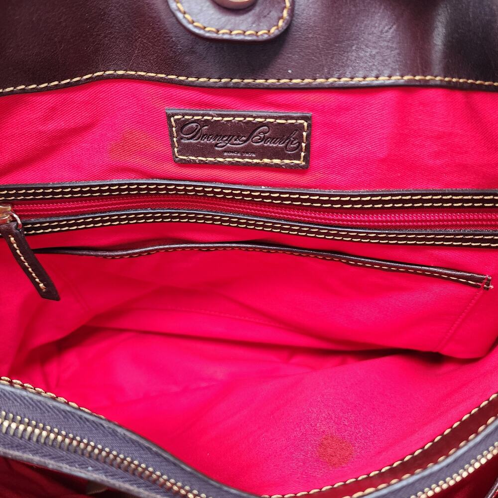 Dooney & Bourke Ostrich Exotic Leather Lexington Shopper Tote Bag - Picture 9 of 12